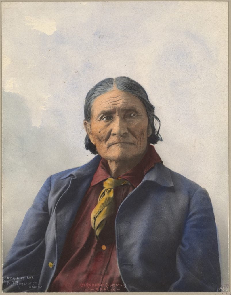 Geronimo (Guiyatle), Apache by Frank A Rineheart